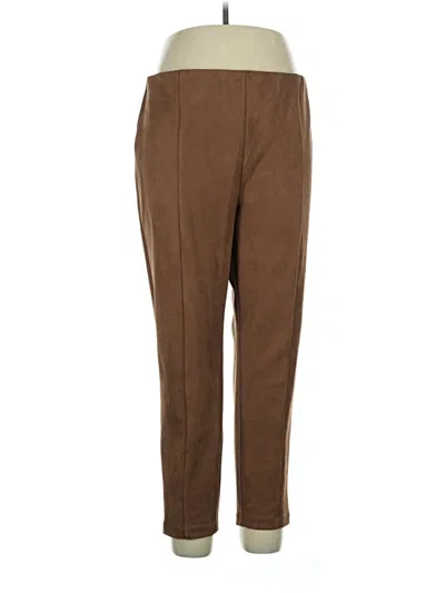 Pre-owned Ann Taylor Loft Track Pants In Brown