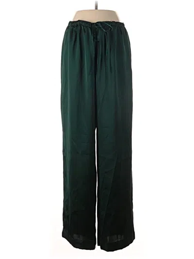 Pre-owned Ann Taylor Loft Track Pants In Green