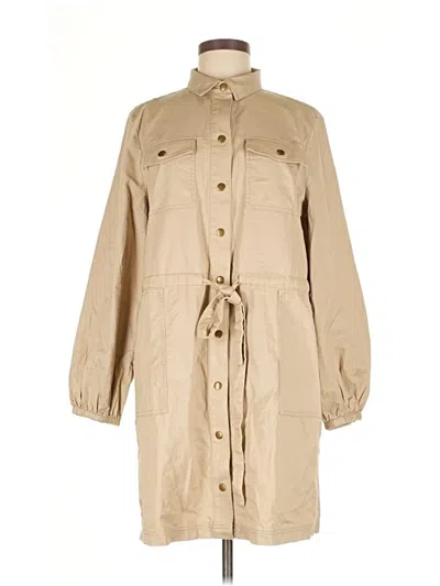 Pre-owned Ann Taylor Loft Trenchcoat In Brown