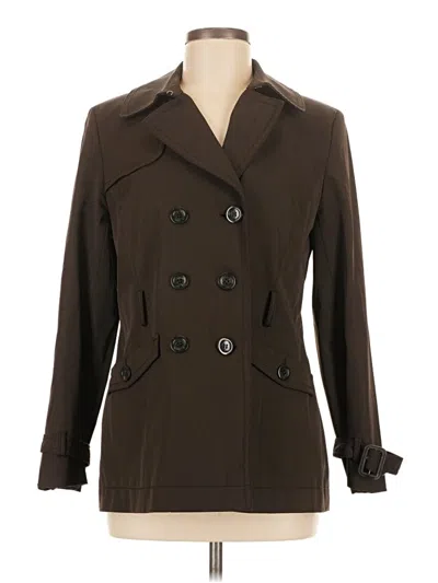 Pre-owned Ann Taylor Loft Trenchcoat In Brown