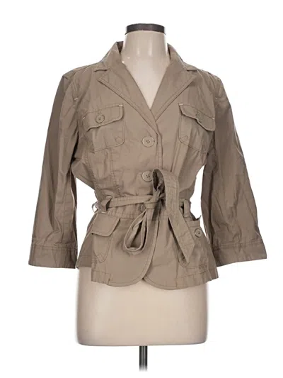 Pre-owned Ann Taylor Loft Trenchcoat In Brown