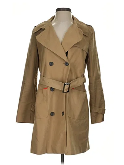 Pre-owned Ann Taylor Loft Trenchcoat In Tan