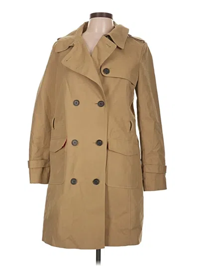 Pre-owned Ann Taylor Loft Trenchcoat In Tan