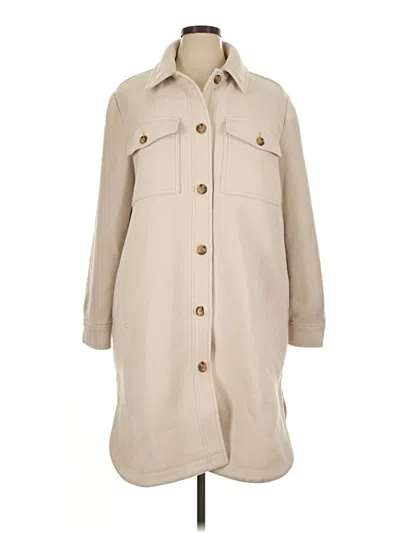 Pre-owned Ann Taylor Loft Trenchcoat In Tan