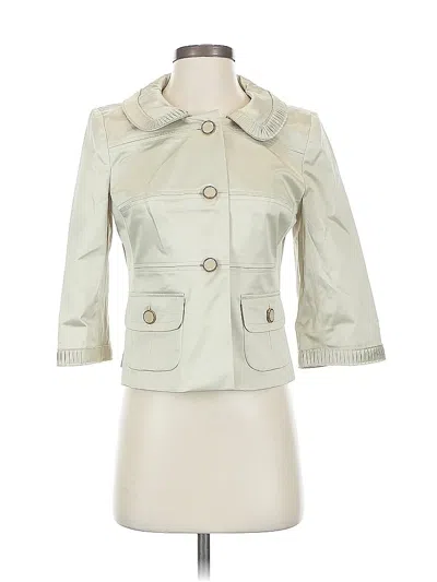 Pre-owned Ann Taylor Loft Trenchcoat In White