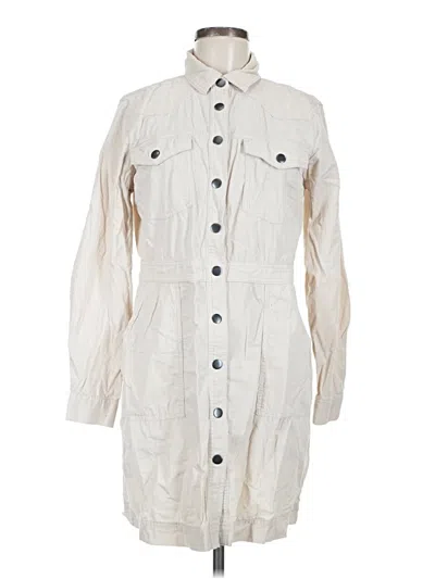 Pre-owned Ann Taylor Loft Trenchcoat In White
