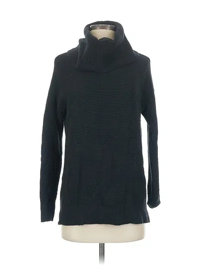 Pre-owned Ann Taylor Loft Turtleneck Sweater In Black