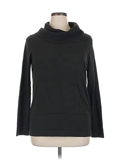 Pre-owned Ann Taylor Loft Turtleneck Sweater In Black