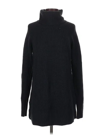 Pre-owned Ann Taylor Loft Turtleneck Sweater In Black