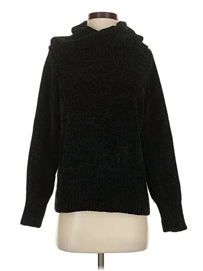 Pre-owned Ann Taylor Loft Turtleneck Sweater In Black