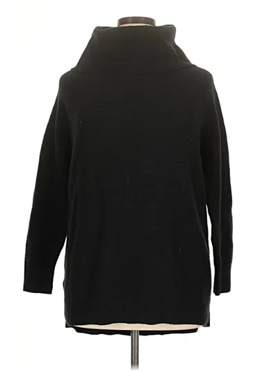 Pre-owned Ann Taylor Loft Turtleneck Sweater In Black