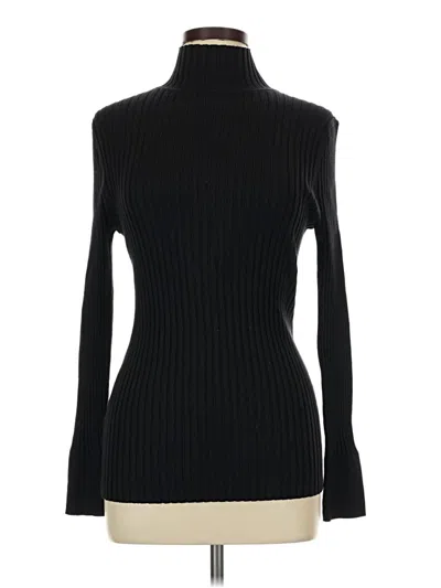 Pre-owned Ann Taylor Loft Turtleneck Sweater In Black