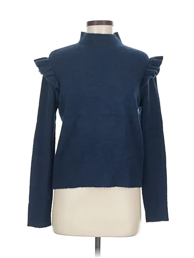 Pre-owned Ann Taylor Loft Turtleneck Sweater In Blue