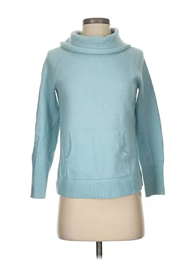 Pre-owned Ann Taylor Loft Turtleneck Sweater In Blue