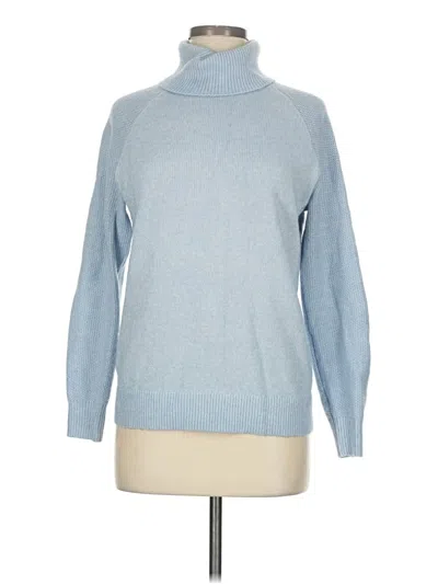 Pre-owned Ann Taylor Loft Turtleneck Sweater In Blue