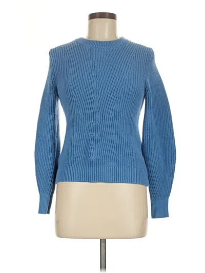 Pre-owned Ann Taylor Loft Turtleneck Sweater In Blue