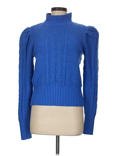 Pre-owned Ann Taylor Loft Turtleneck Sweater In Blue