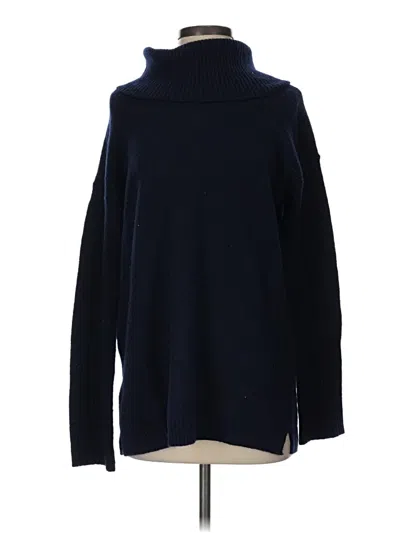 Pre-owned Ann Taylor Loft Turtleneck Sweater In Blue