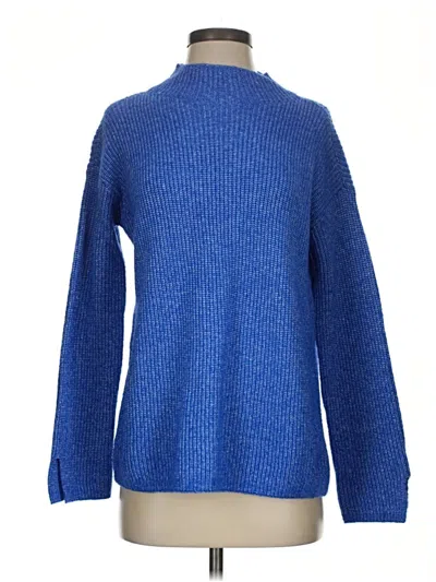 Pre-owned Ann Taylor Loft Turtleneck Sweater In Blue