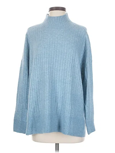 Pre-owned Ann Taylor Loft Turtleneck Sweater In Blue