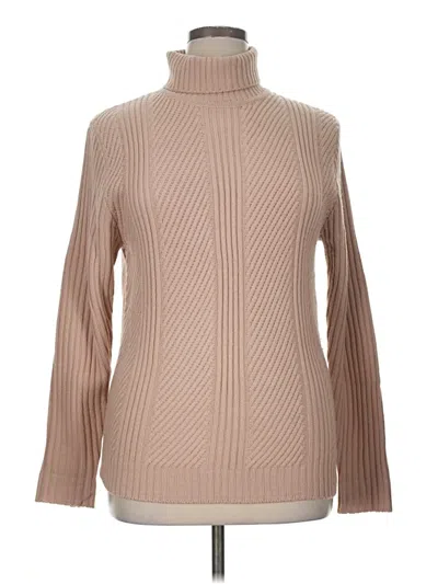 Pre-owned Ann Taylor Loft Turtleneck Sweater In Brown