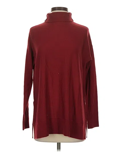 Ann Taylor Loft Turtleneck Sweater In Burgundy
