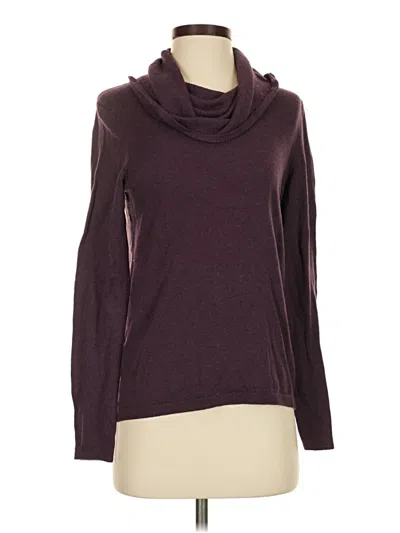 Pre-owned Ann Taylor Loft Turtleneck Sweater In Burgundy