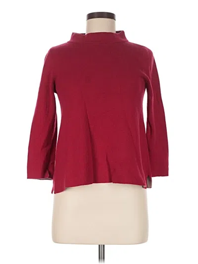 Pre-owned Ann Taylor Loft Turtleneck Sweater In Burgundy