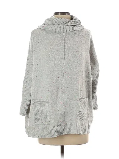 Pre-owned Ann Taylor Loft Turtleneck Sweater In Gray