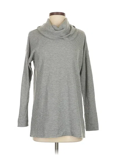 Pre-owned Ann Taylor Loft Turtleneck Sweater In Gray
