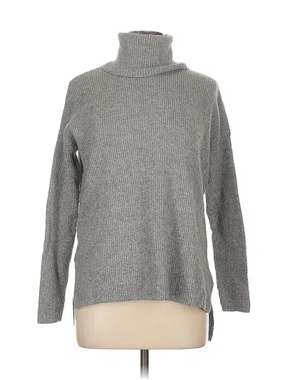 Pre-owned Ann Taylor Loft Turtleneck Sweater In Gray
