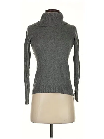 Pre-owned Ann Taylor Loft Turtleneck Sweater In Gray