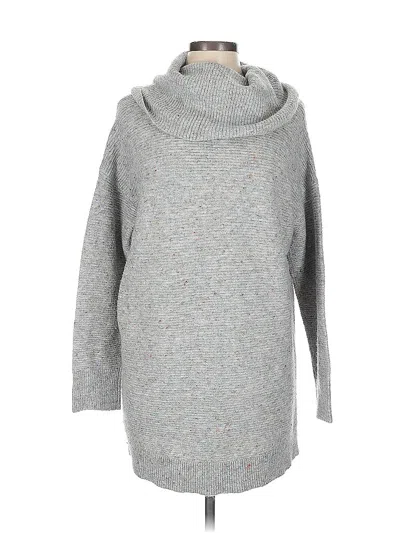 Pre-owned Ann Taylor Loft Turtleneck Sweater In Gray