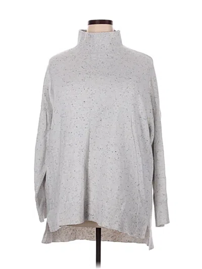 Pre-owned Ann Taylor Loft Turtleneck Sweater In Gray