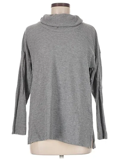 Pre-owned Ann Taylor Loft Turtleneck Sweater In Gray