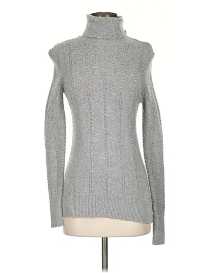 Pre-owned Ann Taylor Loft Turtleneck Sweater In Gray