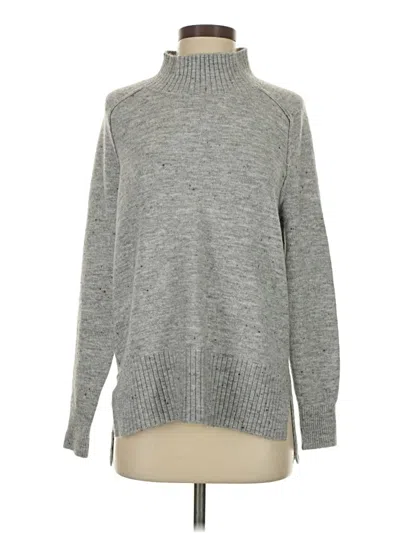 Pre-owned Ann Taylor Loft Turtleneck Sweater In Gray