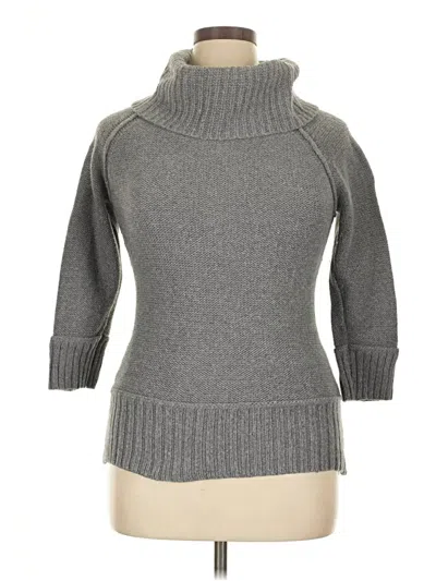 Pre-owned Ann Taylor Loft Turtleneck Sweater In Gray