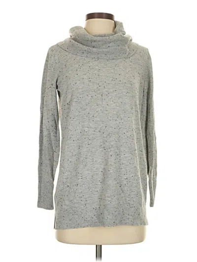 Pre-owned Ann Taylor Loft Turtleneck Sweater In Gray