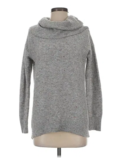 Pre-owned Ann Taylor Loft Turtleneck Sweater In Gray