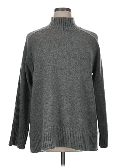Pre-owned Ann Taylor Loft Turtleneck Sweater In Gray