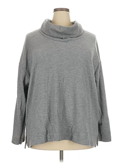 Pre-owned Ann Taylor Loft Turtleneck Sweater In Gray