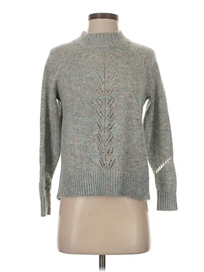 Pre-owned Ann Taylor Loft Turtleneck Sweater In Gray