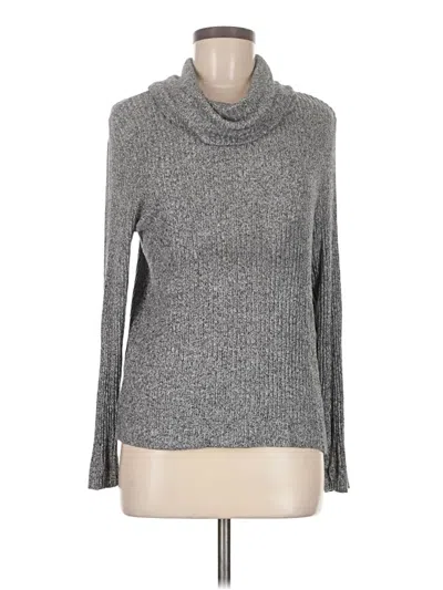 Pre-owned Ann Taylor Loft Turtleneck Sweater In Gray