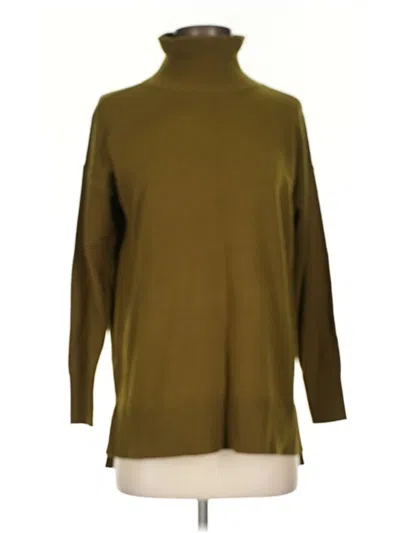 Pre-owned Ann Taylor Loft Turtleneck Sweater In Green