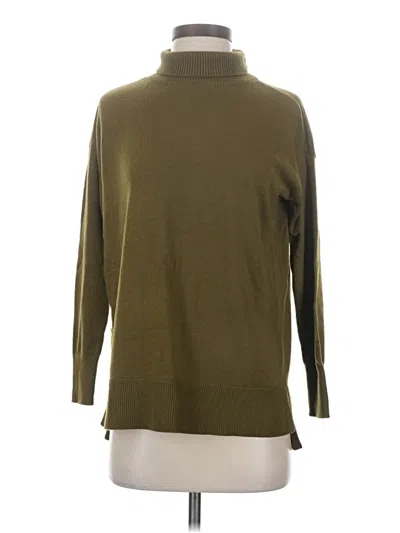 Pre-owned Ann Taylor Loft Turtleneck Sweater In Green