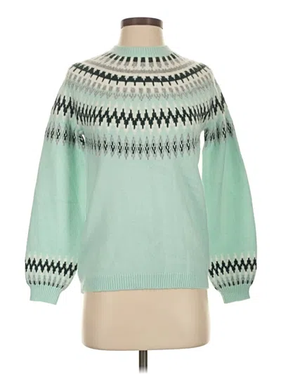 Pre-owned Ann Taylor Loft Turtleneck Sweater In Green