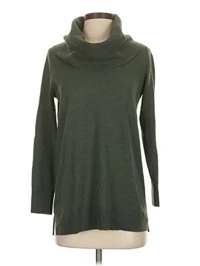 Pre-owned Ann Taylor Loft Turtleneck Sweater In Green