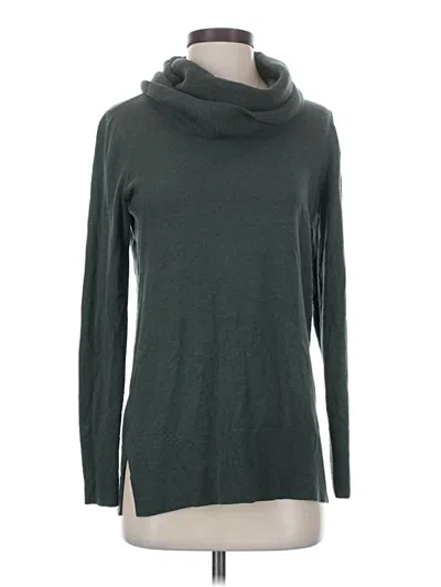 Pre-owned Ann Taylor Loft Turtleneck Sweater In Green