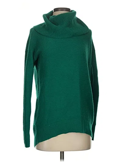 Pre-owned Ann Taylor Loft Turtleneck Sweater In Green
